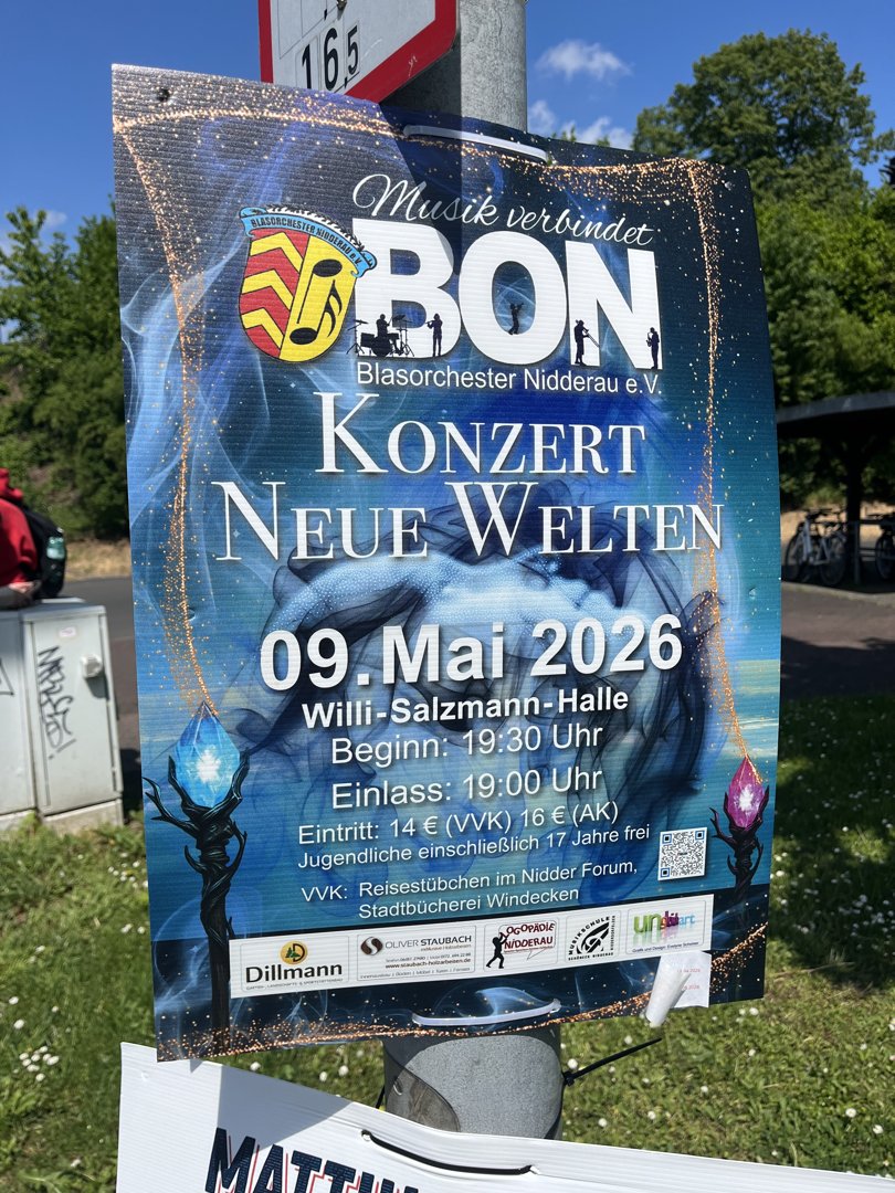 Veranstaltungsplakat: Konzert Neue Welten