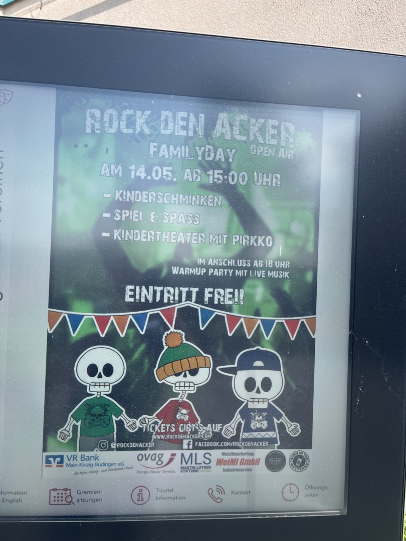 Veranstaltungsplakat: Rock den Acker Family Day Open Air